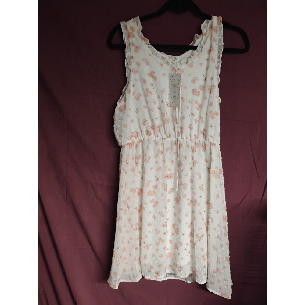 Sienna Sky Large Floral  Dainty Sheer Dress Beachy Summergirl